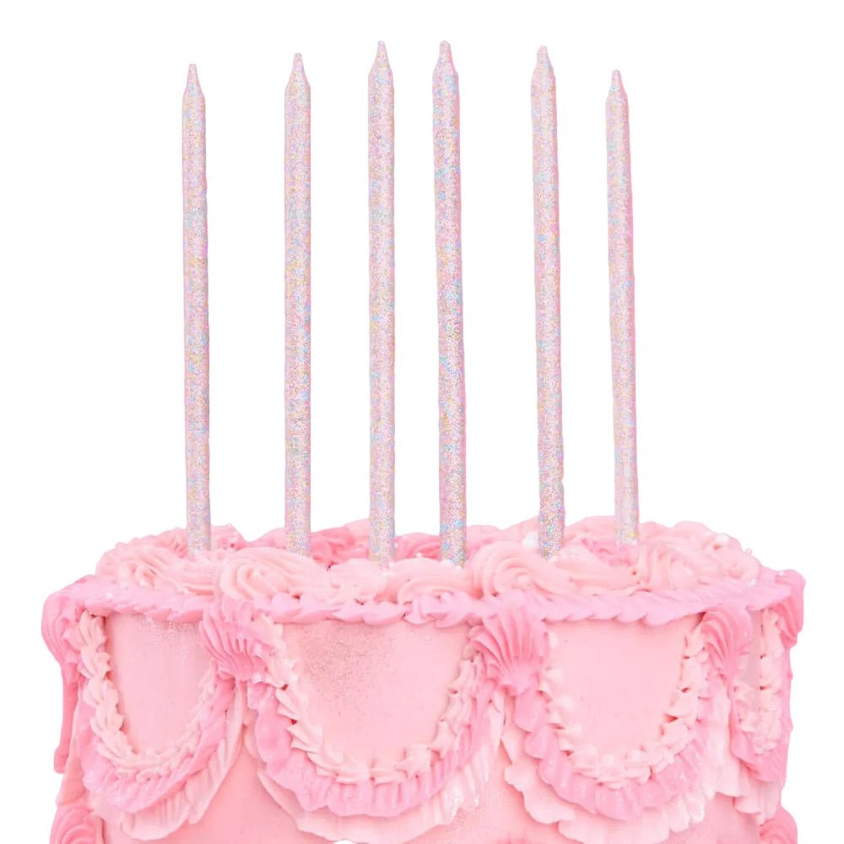 Iridescent Glitter Birthday Candles