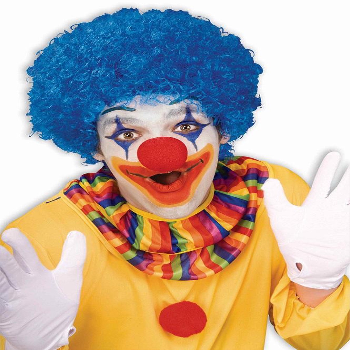 Blue Adult Clown Wig