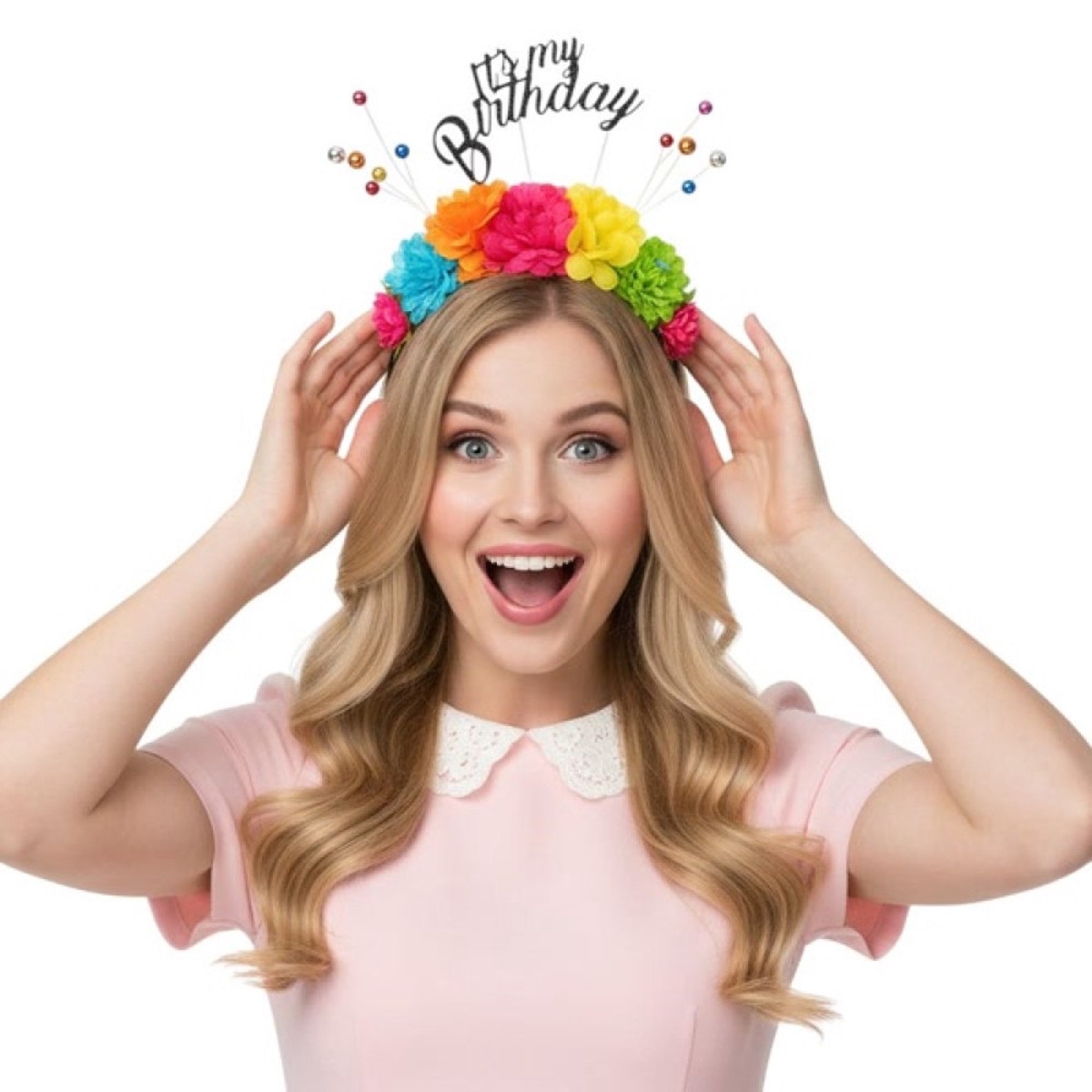 Birthday Girl Headband for Adults