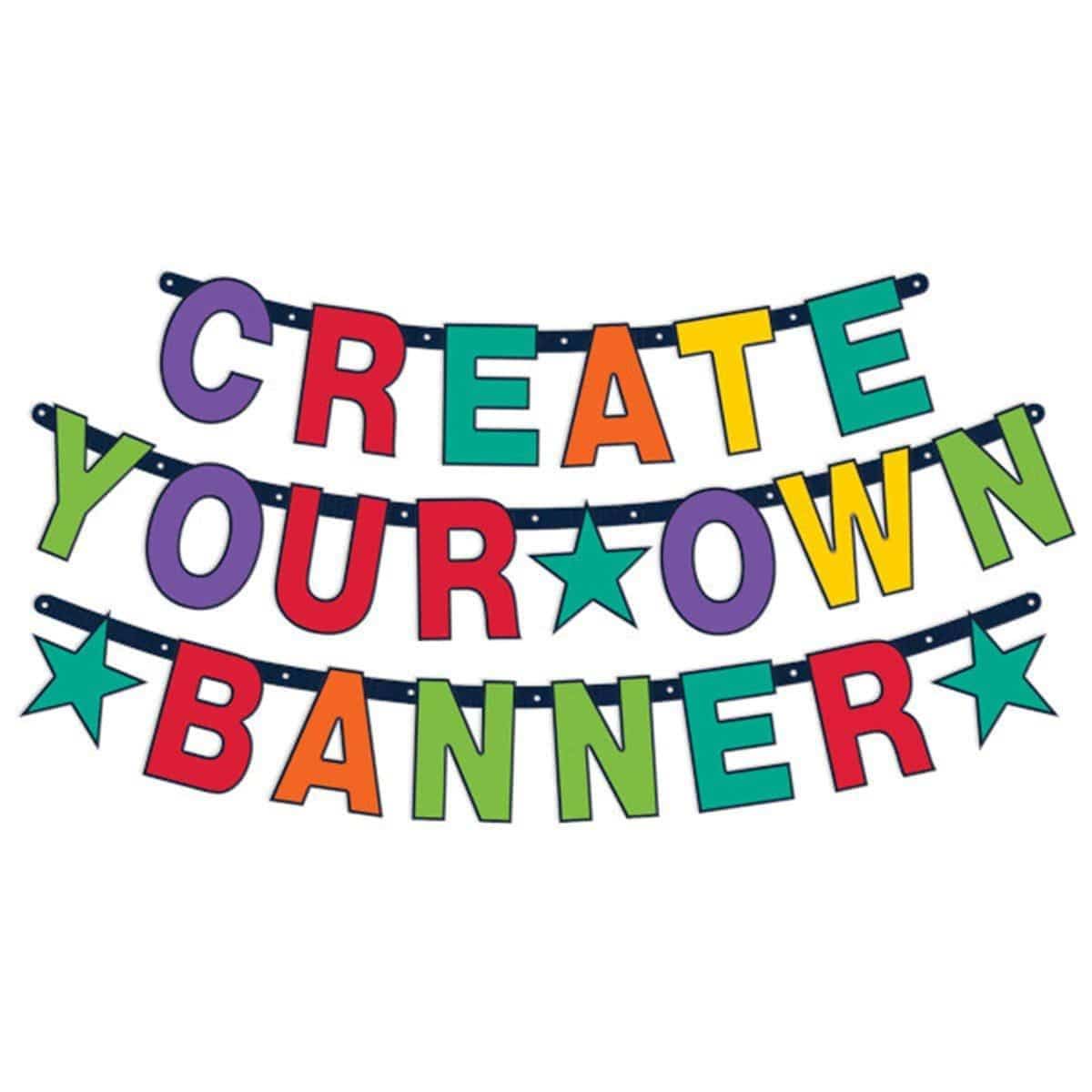 Birthday Rainbow - Customizable Letter Banner