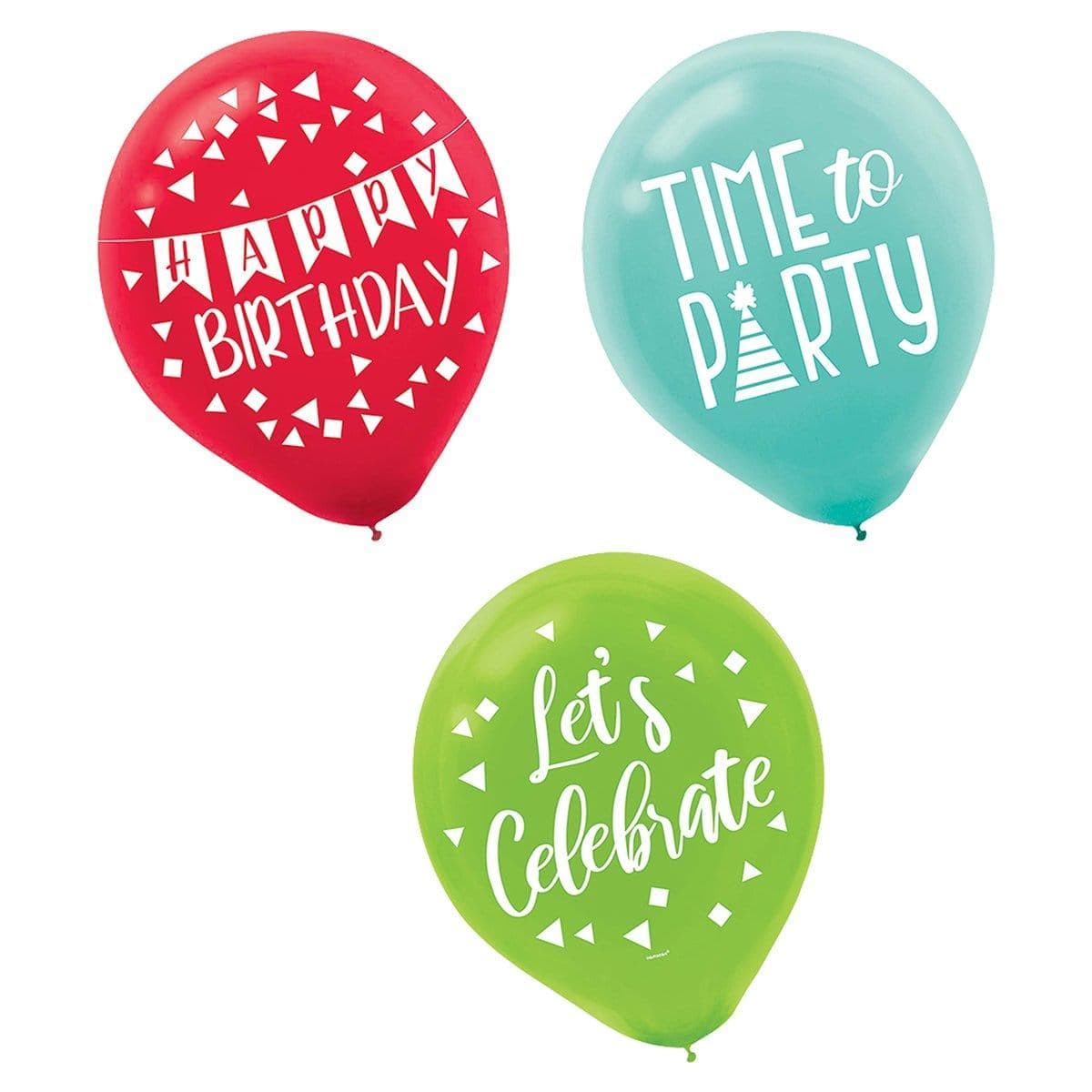 A Reason To Celebrate - Latex Balloon 15 Per Package