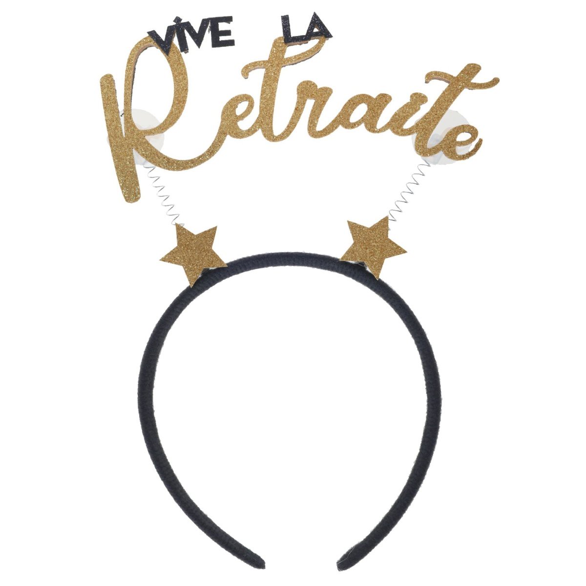 'Retraite Dore Noire' Glittered Headband, 1 Count