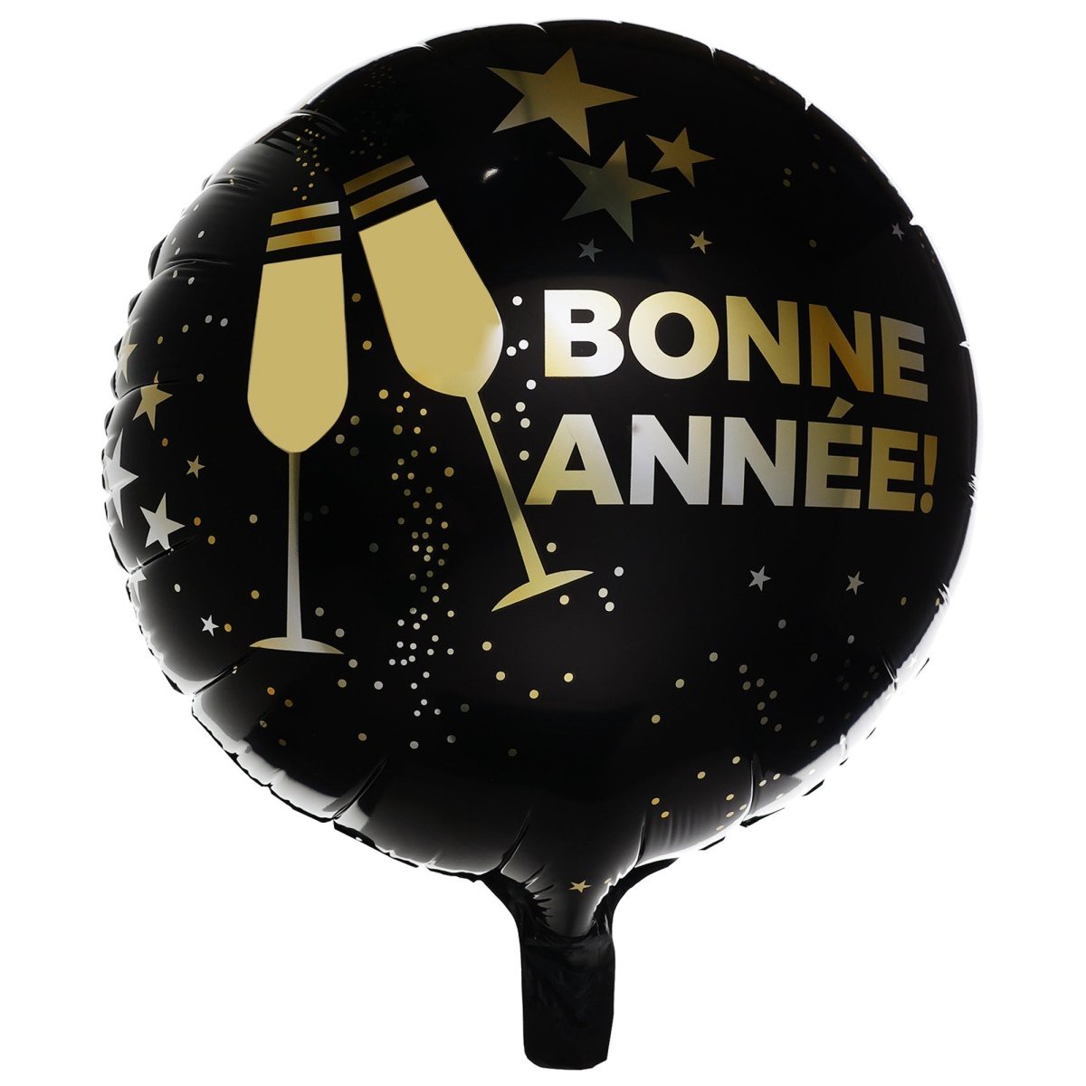 "Bonne Anne" Champagne Round Foil Balloon, 18 Inches, 1 Count