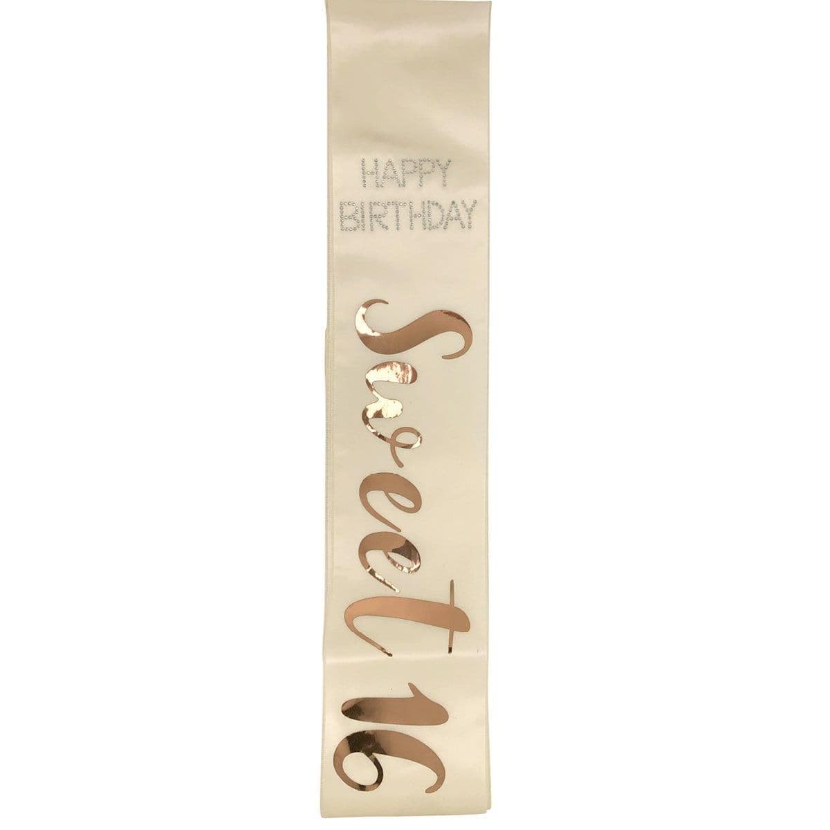 16th Birthday Sash Rose Gold