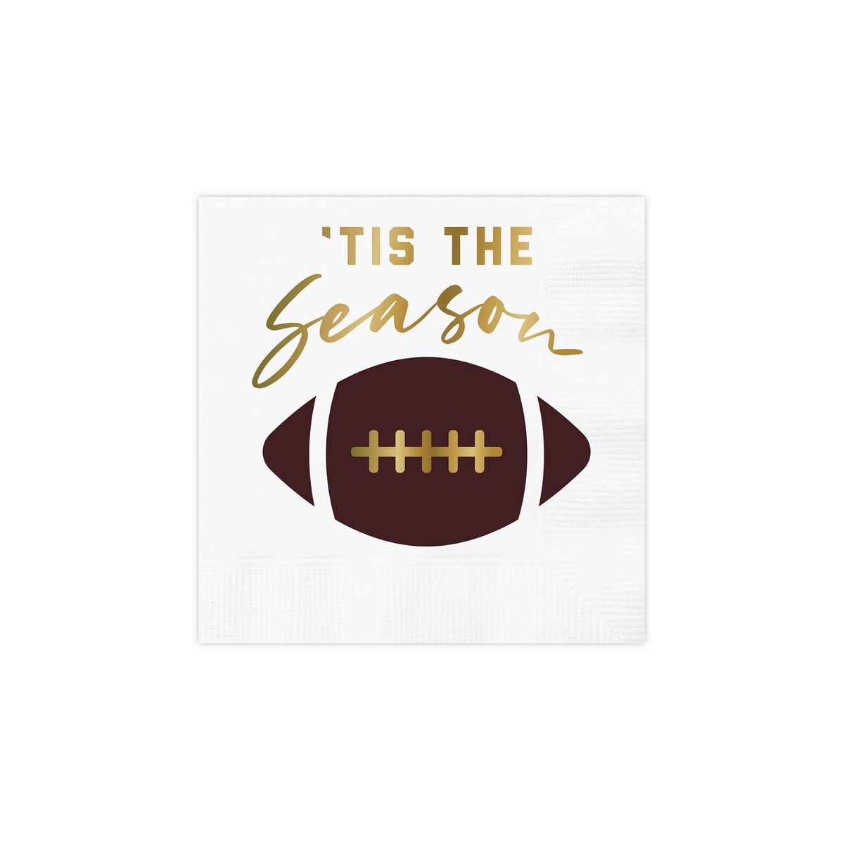'Tis the Season Football Dessert Napkins 20ct